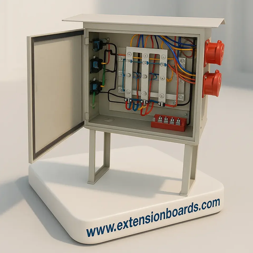 Custom industrial electrical extension panel